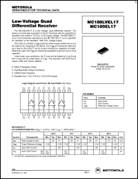 Click here to download MC100LVEL17DW Datasheet