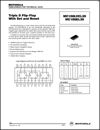 Click here to download MC100LVEL30DW Datasheet