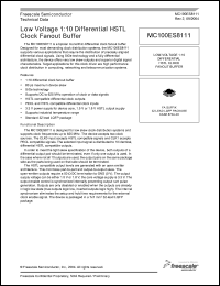 Click here to download MC100ES8111 Datasheet