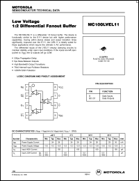 Click here to download MC100LVEL11D Datasheet