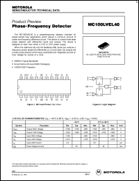 Click here to download MC100LVEL40DW Datasheet
