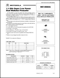 Click here to download MC12052A Datasheet