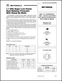 Click here to download MC12053 Datasheet