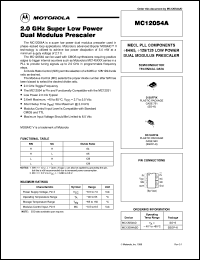 Click here to download MC12054 Datasheet