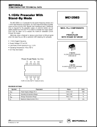 Click here to download MC12083 Datasheet