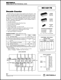 Click here to download MC14017B Datasheet