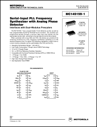 Click here to download MC145159DW1 Datasheet