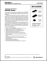 Click here to download MC14LC5540 Datasheet