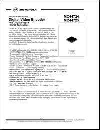 Click here to download MC44724 Datasheet