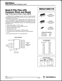 Click here to download MC54-74HC175 Datasheet