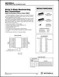 Click here to download MC54HC245A Datasheet