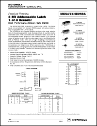 Click here to download MC54HC259A Datasheet