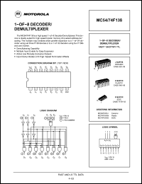 Click here to download MC54F138 Datasheet