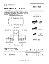 Click here to download MC54F153J Datasheet