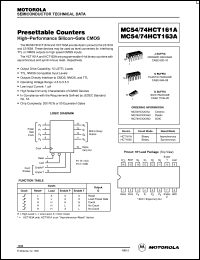 Click here to download MC54HCT161A Datasheet