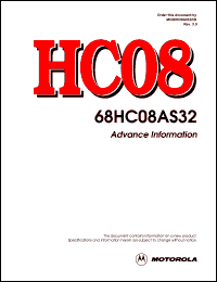 Click here to download MC68HC08AS32 Datasheet