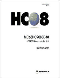 Click here to download MC68HC908BD48IB Datasheet