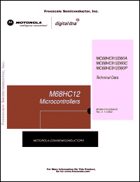 Click here to download MC68HC912D60P Datasheet