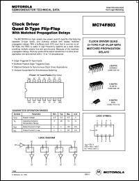 Click here to download MC74F803 Datasheet