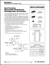 Click here to download MC74HC4538A Datasheet