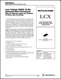 Click here to download MC74LCX16500 Datasheet
