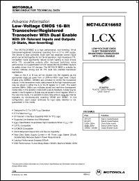 Click here to download MC74LCX16652 Datasheet