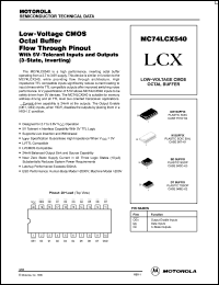 Click here to download MC74LCX540 Datasheet