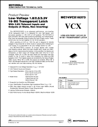 Click here to download MC74VCX16373 Datasheet