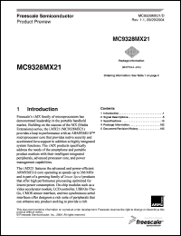 Click here to download MC9328MX21DVM Datasheet