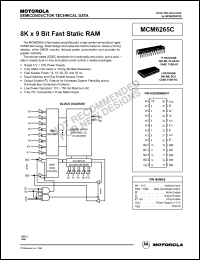 Click here to download MCM6265C Datasheet