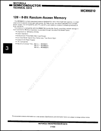 Click here to download MCM6810 Datasheet