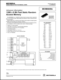 Click here to download MCM6926A Datasheet