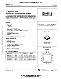 Click here to download MMA6233QR2 Datasheet