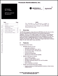 Click here to download MPC5200ID Datasheet