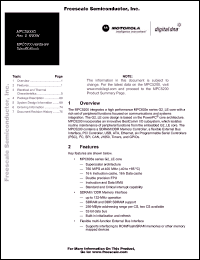 Click here to download MPC5200CBV266 Datasheet