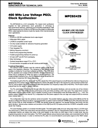 Click here to download MPC92429FN Datasheet