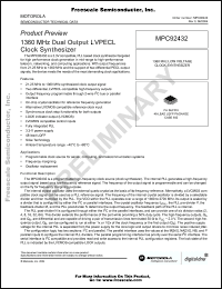 Click here to download MPC92432FA Datasheet
