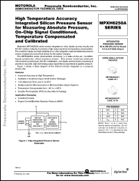 Click here to download MPXH6250A Datasheet