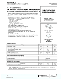 Click here to download MRF19045R3 Datasheet