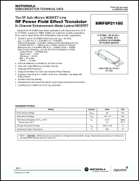 Click here to download MRF5P21180R6 Datasheet
