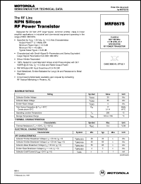 Click here to download MRF857 Datasheet