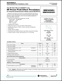 Click here to download MRF9030SR1 Datasheet