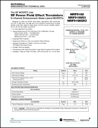 Click here to download MRF9100R3 Datasheet