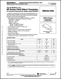 Click here to download MRF9210R3 Datasheet
