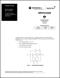 Click here to download MRFIC2408 Datasheet