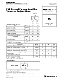 Click here to download MSB709RT1 Datasheet