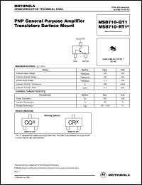 Click here to download MSB710QT1 Datasheet
