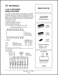 Click here to download SN54LS138 Datasheet