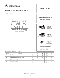 Click here to download 74LS01 Datasheet