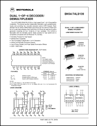 Click here to download SN54LS139 Datasheet